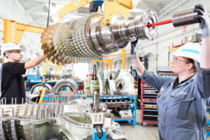 Die Siemens SGT 400 Gasturbine wird in Lincoln in Großbritannien gefertigt.

The Siemens SGT-400 gas turbine will be manufactured in Lincoln in the UK.